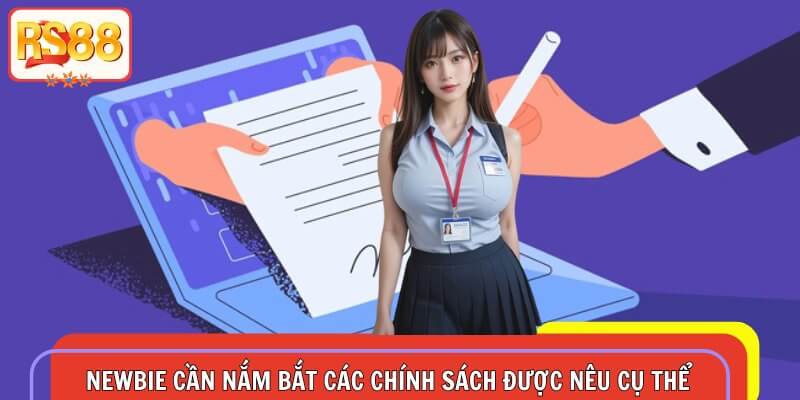 Newbie cần nắm bắt các chính sách được nêu cụ thể